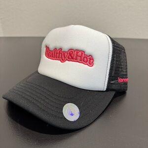 Lemme Healthy And Hot Black Trucker Hat SnapBack Kourtney Kardashian